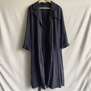 French Connection Navy Duster Coat